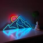 Neon Sign Mountains - Wall Art LED Light Decor